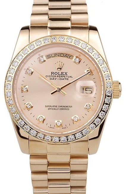 AAA Replica Watches Stainless 18k Day-Date Gold Steel Rolex Dial Plated Yellow Gold 0815